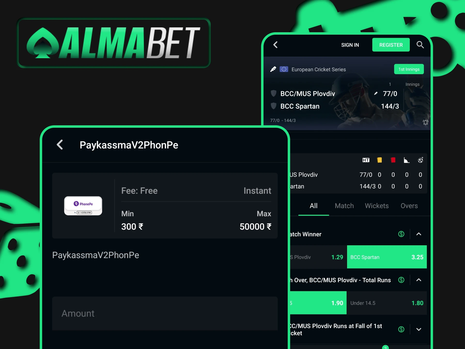 Explore the capabilities of the Almabet application.