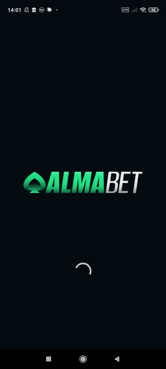 Launch the Almabet application.