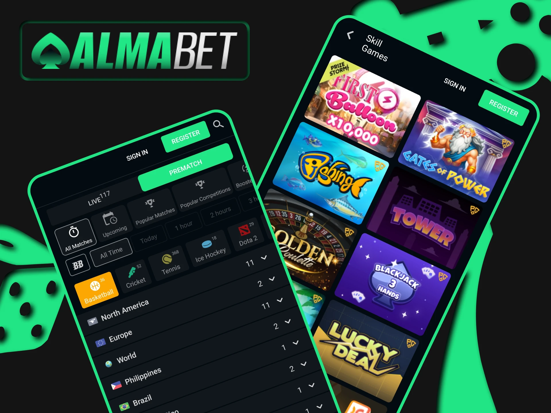 Many users choose the Almabet application.