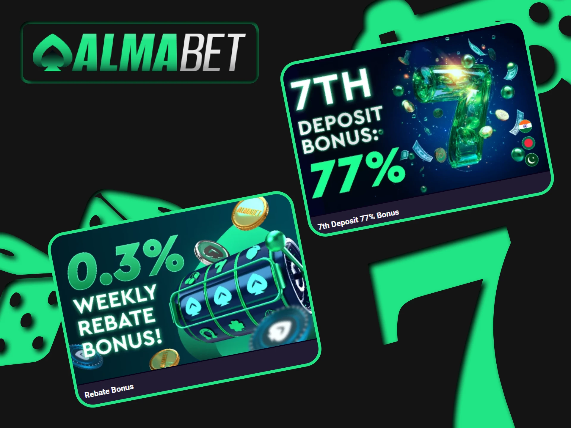 Almabet gives various bonuses to crash games players.