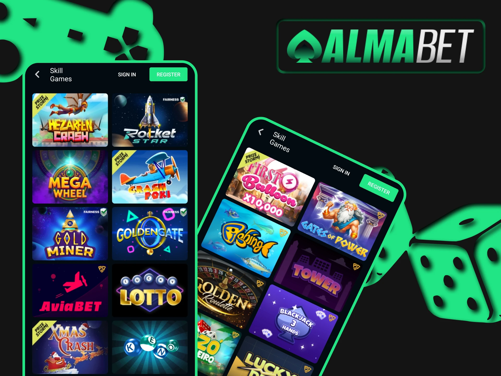 Use Almabet app for crash games.