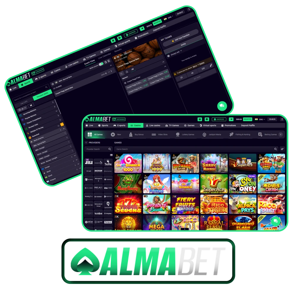 For bets and games, choose the Almabet website.