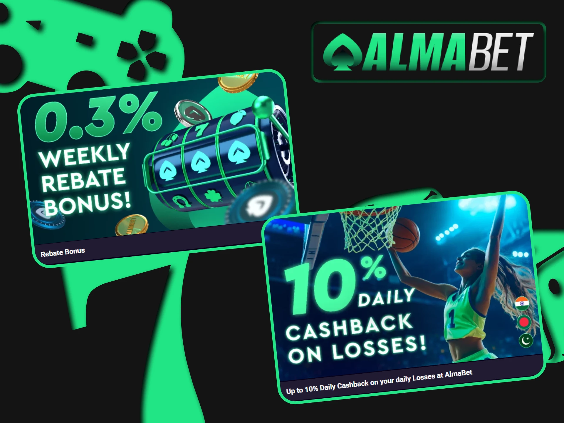 Almabet has reload bonuses.