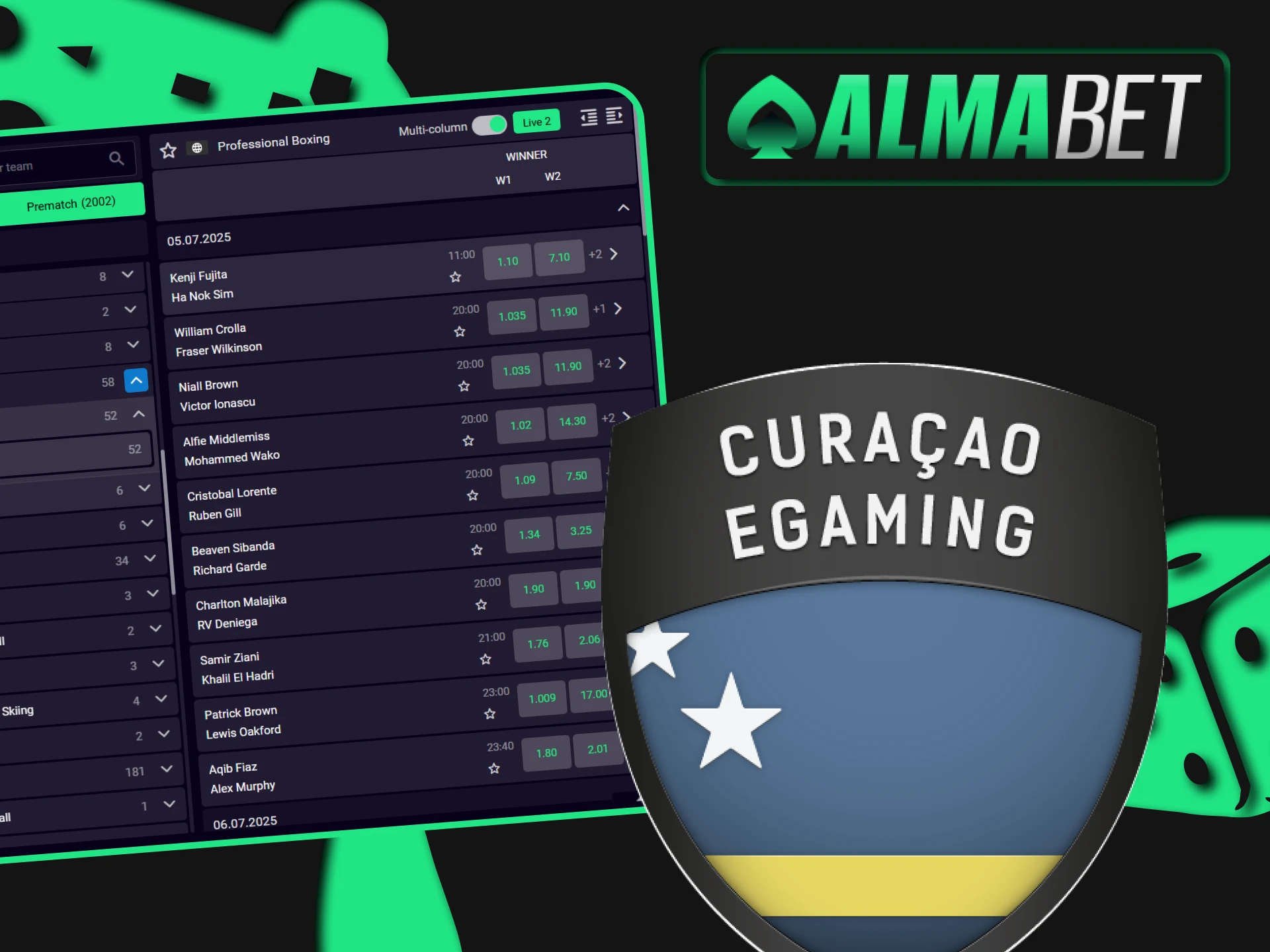 Betting on Almabet is safe.