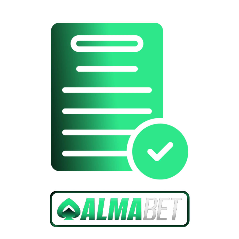 Review the terms and conditions on Almabet.