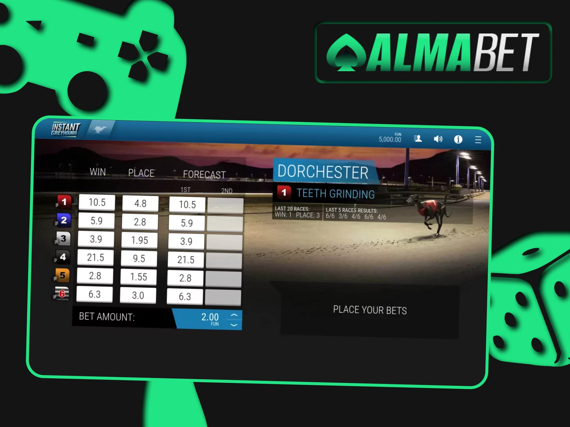 Playing virtual games is absolutely safe with Almabet.